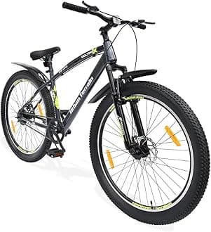 Urban Terrain Bolt Pro Cycle/Bicycle MTB 27.5T Single Speed with Front Suspension & Dual Disc Brake Bicycle for Men/Boys Mountain Bike | Ideal for 15+ Years,Unisex, Frame Size :17.5 inch (Grey)