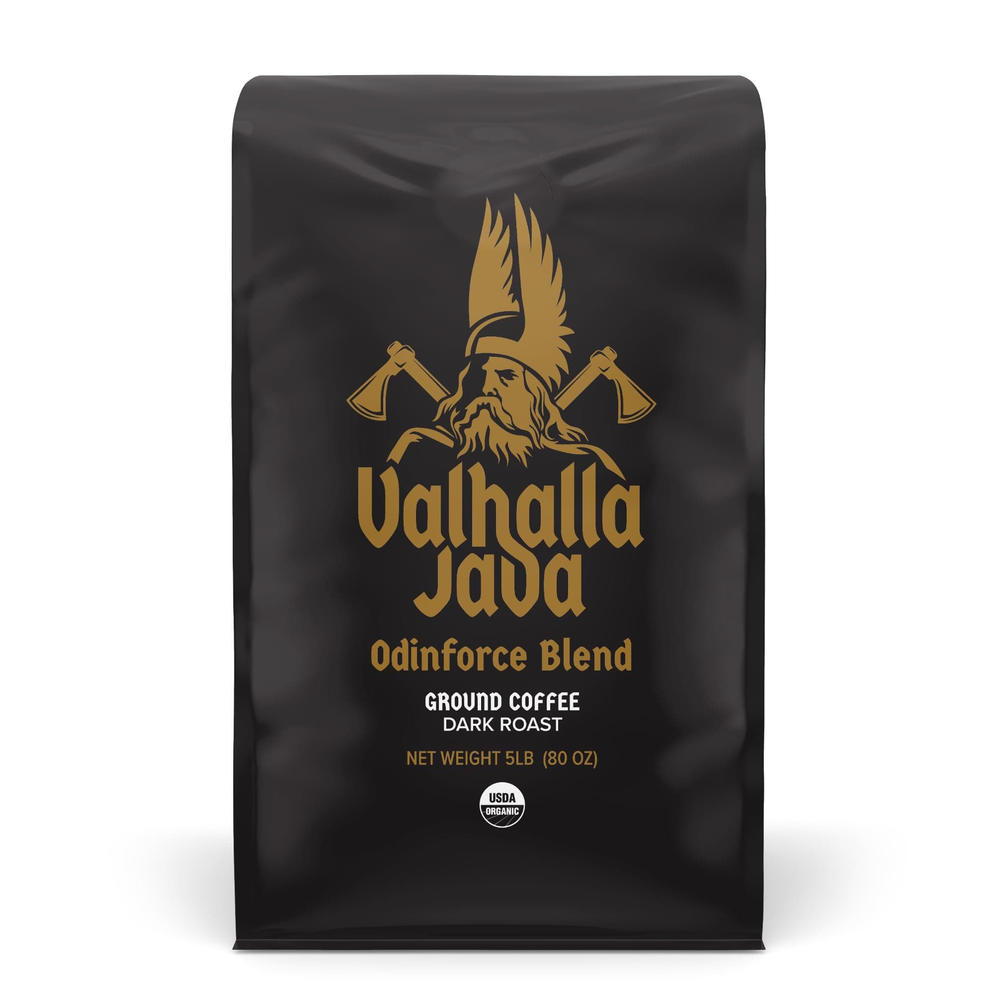 Valhalla Java Ground Coffee Bulk Deal, USDA Certified Organic & Fair Trade (5 Lb Bag) …