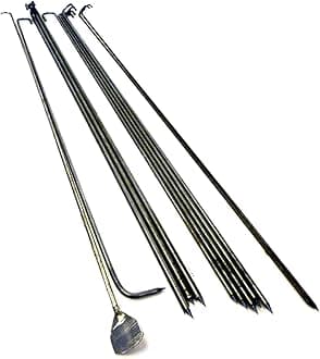 Tandoor Skewers Stainless Steel Sheeks Kebab Seekhs Pack 12pcs Set Tandoori Naan Clay Oven Accessory