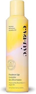 Eva NYC Freshen Up Invisible Dry Shampoo, Cleansing for Women of All Hair Types, Non Toxic with Argan Oil & Rice Starch, GMO-Free, Leaves No White Residue, 5.3 oz