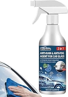 Anti Fog Car Windscreen Spray | Car Glass Waterproof Coating Agent | 2 in 1 Anti-Fog & Anti-Rain Spray for Car Rearview | Anti-Fog Spray for Car Windshield Glasses (60ml)