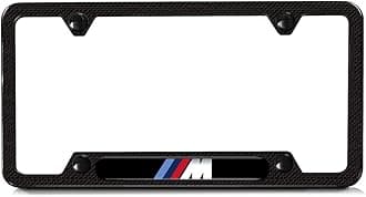 M 82112348413 Carbon Fiber License Plate Frame