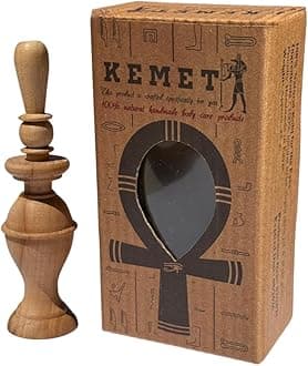 Kemet 100% Natural Egyptian Eyeliner in Powder Form, Handmade Eyeliner with Pharaoh packing.
