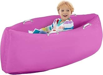 Sensory Peapod Chair for Kids, 60" Sensory Pod Sitting for Autistic Children, Inflatable Peapod Canoe, ADHD Sensory Pea Pod - Sensory pod for Children, Rose