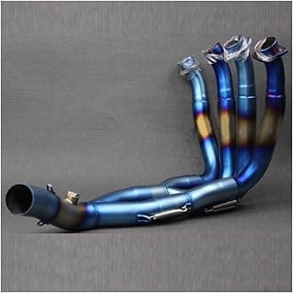 Motorcycle Muffler Exhaust slip For Y&amaha YZF R6 YZF-R6 2006-2014 Stainless Titanium Middle Pipe Full System Exhaust Link Pipe R6 Accessories Motorcycle(B)