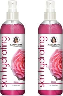 KEYA SETH AROMATHERAPY Skin Hydrating Rose Toner Nourishing Anti-Ageing Oil Control, Rosy Glow Enriched with Pure Essential Oil of Rose & lavender for all Skin Type