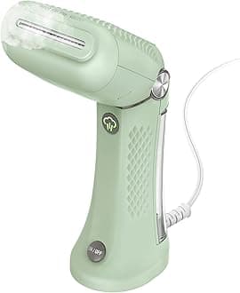 GSC24E Handheld Travel Garment Steamer with Dual Voltage, 1100 W, 80 milliliters, Mint Green
