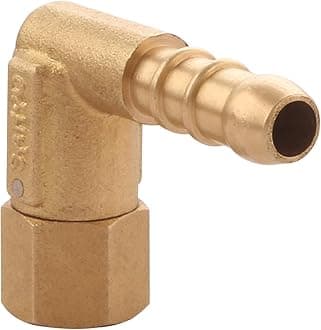 DESCTIDY Gas Stove Part | Gas Stove Brass Revolving Nozzle Size 1/4" BSPT x 8 MM Pack of 1