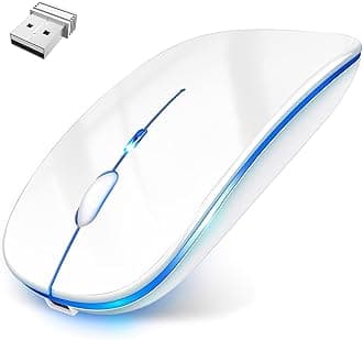 Wireless Mouse, 2025 Ultra-thin & High Accuracy & Type-C Rechargeable, Wireless Bluetooth Instant Connection, Small, High Sensitivity, 2.4 GHz, Power Saving Model, 3 Stage DPI Switching, Gaming Mouse