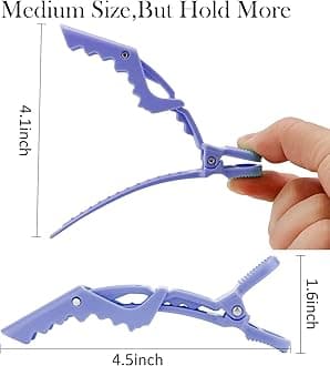 ACO-UINT 12Pcs Hair Clips for Styling Sectioning, Alligator Hair Clips for Hair Salon and Professional Use, Hair Styling Clips Accessories for Women (Style B)