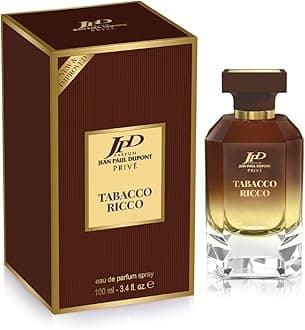 Jean Paul Dupont Privé Tabacco Ricco Eau de Parfum 100 ml | Amber, Tobacco, Spicy Luxury Fragrance & Ideal Gift for Men & Women