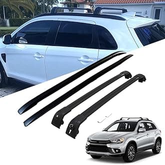Roof Rack Cross Bars fit for Mitsubishi ASX Outlander Sport 2010-2022 Side Rails Aluminum Cross Bar Replacement for Rooftop Cargo Carrier Bag Luggage Kayak Canoe Bike Snowboard Skiboard(4PCS)