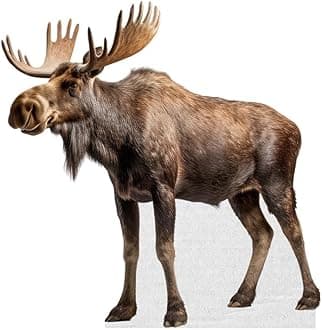 Moose - Life Size Cardboard Cutout Standup People with Support Standee | Animals -
