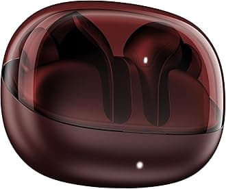 Boat Airdopes Plus 311, Glass Design, ENx Tech, Fast Charge, 50 Hrs Battery, Stream Ad Free Music via App Support Bluetooth Earbuds, TWS Ear Buds Wireless Earphones with mic (Crimson Red)