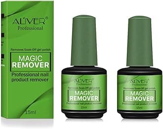 2Pack Nail Polish Remover, Professional Easily & Quickly Removes Soak-Off Gel Nail Polish in 3-5 Minutes, Don't Hurt Nails (Green)