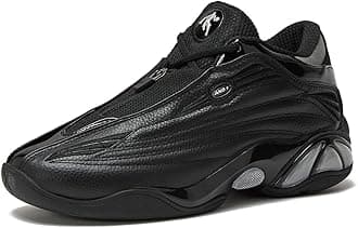 AND1Mad Game Pro Mens Basketball Shoes, White or Black Basketball Shoes Men, Retro Leather Athletic Sports Sneakers Mens Size 9-14