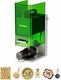 xTool F1 2-in-1 Dual Laser Engraver, Lightning Speed Portable Laser Engraving Machine, Ultra HD Fiber Laser Engraver for Jewelry, Metal, Wood, Leather