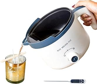 Ksedcon Candle Melting Pot, 1.8L Wax Melter For Making With Rotary Switch, Electric Non-Stick Small Pouring Tool Heat-Resistant (Cmk-1)