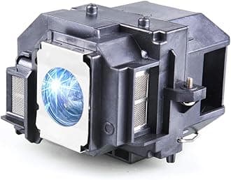 Projector Lamp with Housing for Epson ELPLP58, EX3200, EX5200, EX7200, PowerLite 1220, 1260, S9, X9, S10+, VS200, EB-S10, EB-S9, EB-S92 - LED, 200W, 5000Hrs, 1Pck