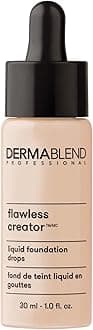 Flawless Creator Multi-Use Liquid Foundation Makeup, Full Coverage Lightweight Buildable Foundation, Natural Finish, 1 Fl oz.
