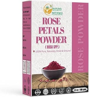 Rose Petal Powder Organic 100g / 3.52 oz For Face Mask | Skin Care | Natural and Chemical Free | No Added Preservatives or Colors