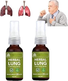 Breathdetox Herbal Lung Cleansing Spray,Breathdetox Herbal Spray,Natural Herbal Lung Essence,Herbal Lung Cleanse Mist - Powerful Lung Support (2pcs)