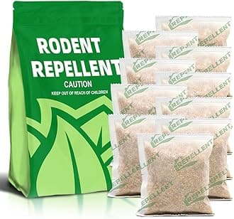 Rodent Repellent, Mouse Repellent Pouches, Mice Repellents Indoor, Rat Repellant for House, Mouse Deterrent Outdoor, Rodent-Repelling Pouches, Natural Peppermint to Repel Mice and Rats-10P