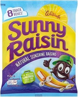 VSTARChips Crisps Bags Collections - Deliciously light & Crispy Chips Bags (Whitworths Sunny Raisins (8 x 14g), 4 Packs)