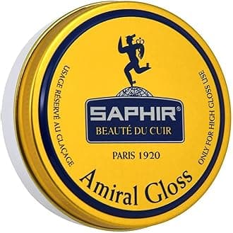 Saphir Amiral Gloss – Leather Shoe Care Polish Wax for High Gloss Mirror Shine for Dress Shoes - Made in France - 50 mL