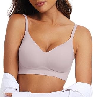 Womens Wireless Jelly Bras Comfortable Push Up Bra No Underwire Gel Bra Full Support Lift Everyday Seamless Tshirt Bras