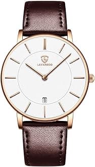 BEN NEVIS Mens Watches, Minimalist Fashion Simple Wrist Watch for Men Analog Date with Leather Strap