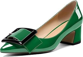 Women's Classy 2 Inches Block Heel Chic Pumps