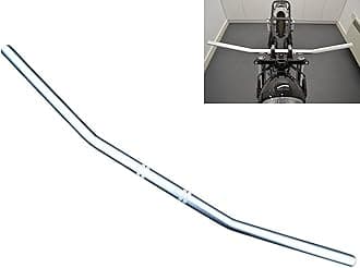 Motorcycle Handlebars Drag Bar 22mm 7/8 inch for Streetfighter Custom Bike Flat Tracker Bobber Chopper (Silver)