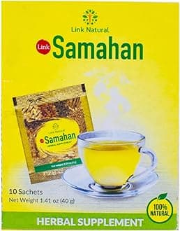 Link Natural Ceylon Ayurvedic Herbal Tea - Natural Samahan Tea Made with 14 natural herbs (10 sachets pack)