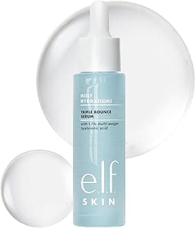 e.l.f. SKIN Holy Hydration! Triple Bounce Serum, 1.7% Hyaluronic Acid Serum For Plump, Bouncy Skin, Great For Hydrating Dry Skin