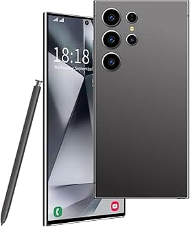 C24 Ultra Unlocked Phones,8GB RAM 256GB ROM Cell Phones,5G Full Netocm 6800mAh Battery+6.8" Display 120Hz 64MP Camera,10-Core High-Performance chip Phone（Phantom Black）