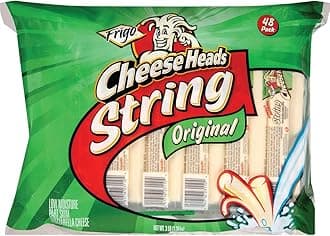 Cheese Heads Frigo String Cheese 1 OZ x 48 Comes with a NESTIVA Sink Strainer.