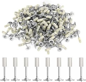 Nails for Manual Steel Nail Gun, 200 pcs Round Nails Wall Fastening Tool, for Concrete Ceiling Cable Ducts Fixed Slotting Device Repair Tool Home DIY Nail Gun Accessories