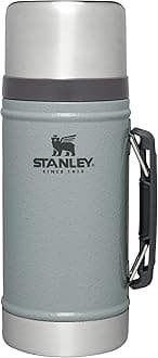 Classic Legendary Large Food Jar 1.0 qt | Vacuum Insulated Food Container | Wide Mouth Screw On Lid | Packable for Travel | Stainless Steel with Leakproof Lid | BPA-Free | Hammertone Silver