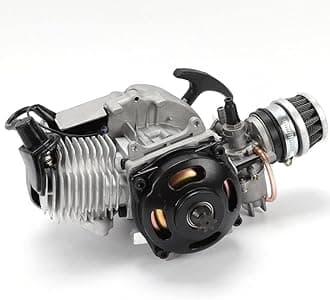 49CC 2 Stroke Engine Motor,Mini Aluminum Engine Motor Pull Start For Pocket Dirt Bike Quad Scooter ATV