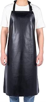 Heavy Duty Vinyl Waterproof Apron for Unisex Adult, Ultra Lightweight, Chemical Resistant Industrial Work Apron