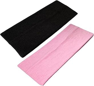 WESTEND CHOICE 9cm Wide Headbands 2 Pack Soft Head Band Plain Stretchy Unisex Kylie headband Bandeau Headbands for Women & Men Gym Yoga Hair Band (Mixed set 3)