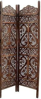 Wooden Room Partition/Screen/Room Divider/Room Separator Traditional Handicrafts 6Ft (Dark Brown) (4 Panel) (2 Panel)