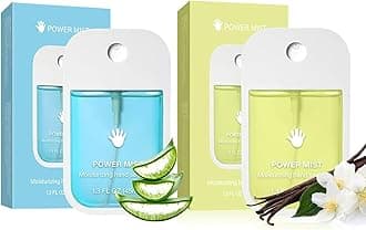 Power Mist Hydrating Hand Sanitizer, Power Mist Hydrating Spray for Hand, Hand Sanitizer Spray, Travel Size (2pcs - Blue & Green)