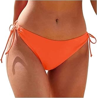 Bikini Bottoms for Women String Bathing Suit Bottom with Moderate Coverage Low Waist Swim Bottom