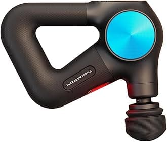 TheraGun Pro Plus 6-in-1 Deep Tissue Percussion Massage Gun - Handheld Personal Massager for Full Body Pain Relief & Muscle Tension with Biometric Breathwork, Vibration & Heated Attachments