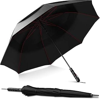 Windproof Travel Umbrellas for Rain - Easy Auto Open Close, Durable & Compact Umbrella, Strong Fiberglass Frame, Waterproof Canopy - Backpack, Purse, Portable Umbrella for Travel