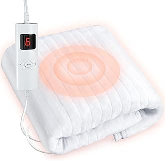 Massage Table Warmer Pads 9 Heat Settings Electric Heating Pad (72.8" x 30"), Digital Heat Control Pad, Heated Mattress Pad w/Overheat Protection for Massage Bed & Spa,White Bed Warmer