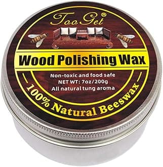 TooGet Wood Seasoning Beeswax Furniture Polish and Repair Care Beeswax, Wood and Furniture Suit, Bamboo, Wooden Surface, Wood Polish Protection - 200g