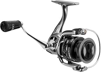 HyperMag Spinning Fishing Reel, 6.2:1 Gear Ratio, Right or Left-Hand Retrieve, Magnesium Frame, Premium 11 Stainless Steel Ball Bearings